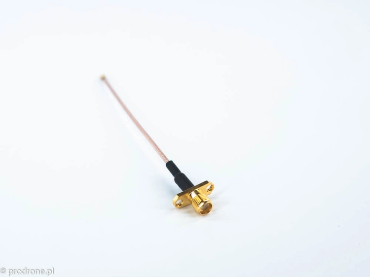 Flange Mount Panel pigtail connector RG178 cable 15cm