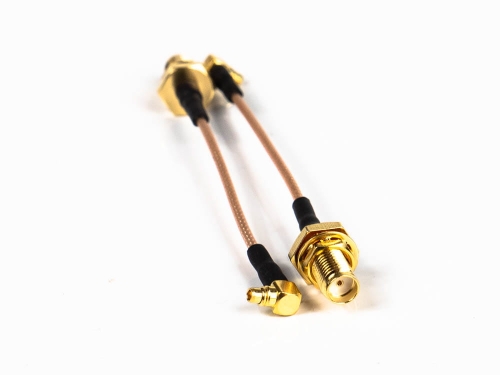 Pigtail MMCX male angle to SMA female 7cm