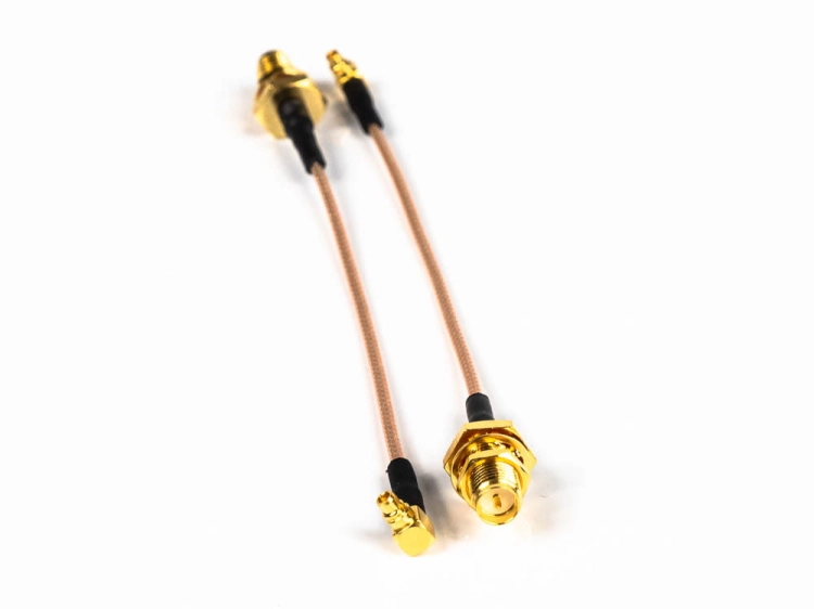 Pigtail MMCX male angle to RP-SMA female RG178 10cm