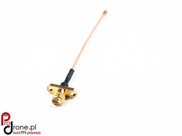 Flange Mount Panel pigtail connector RG178 cable 10cm