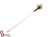 Flange Mount Panel pigtail connector RG178 cable 10cm – side view